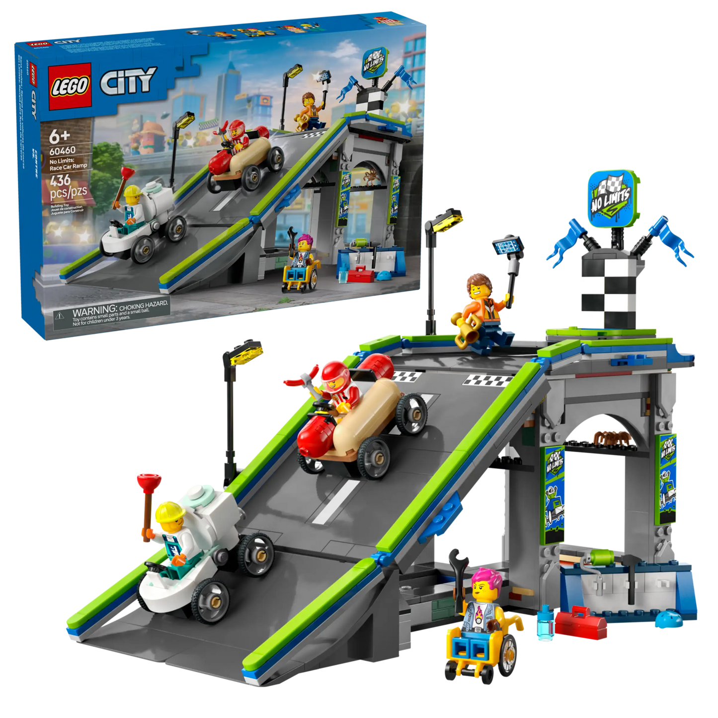LEGO City 60460 No Limits: Race Car Ramp Track