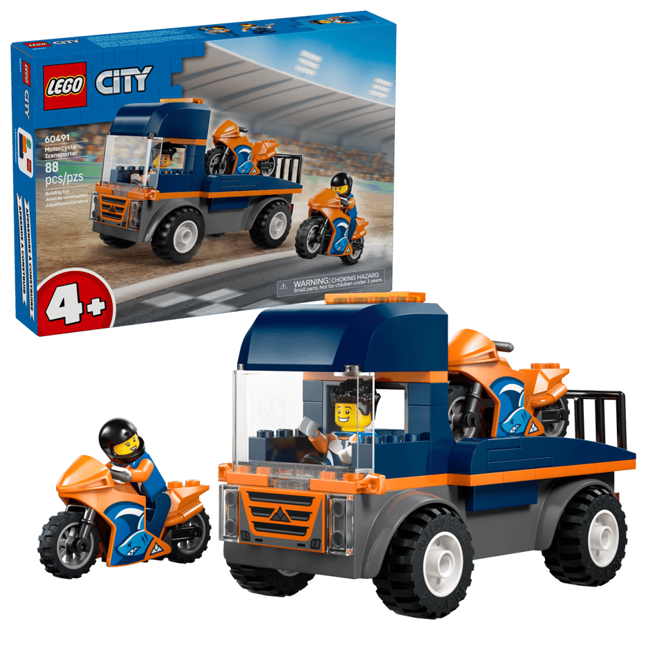 LEGO City 60491 Motorcycle Transporter