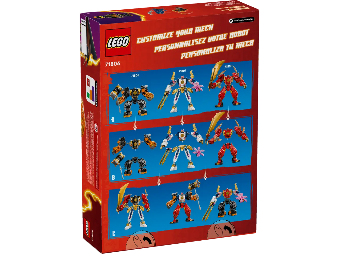 LEGO Ninjago 71806 Cole's Elemental Earth Mech