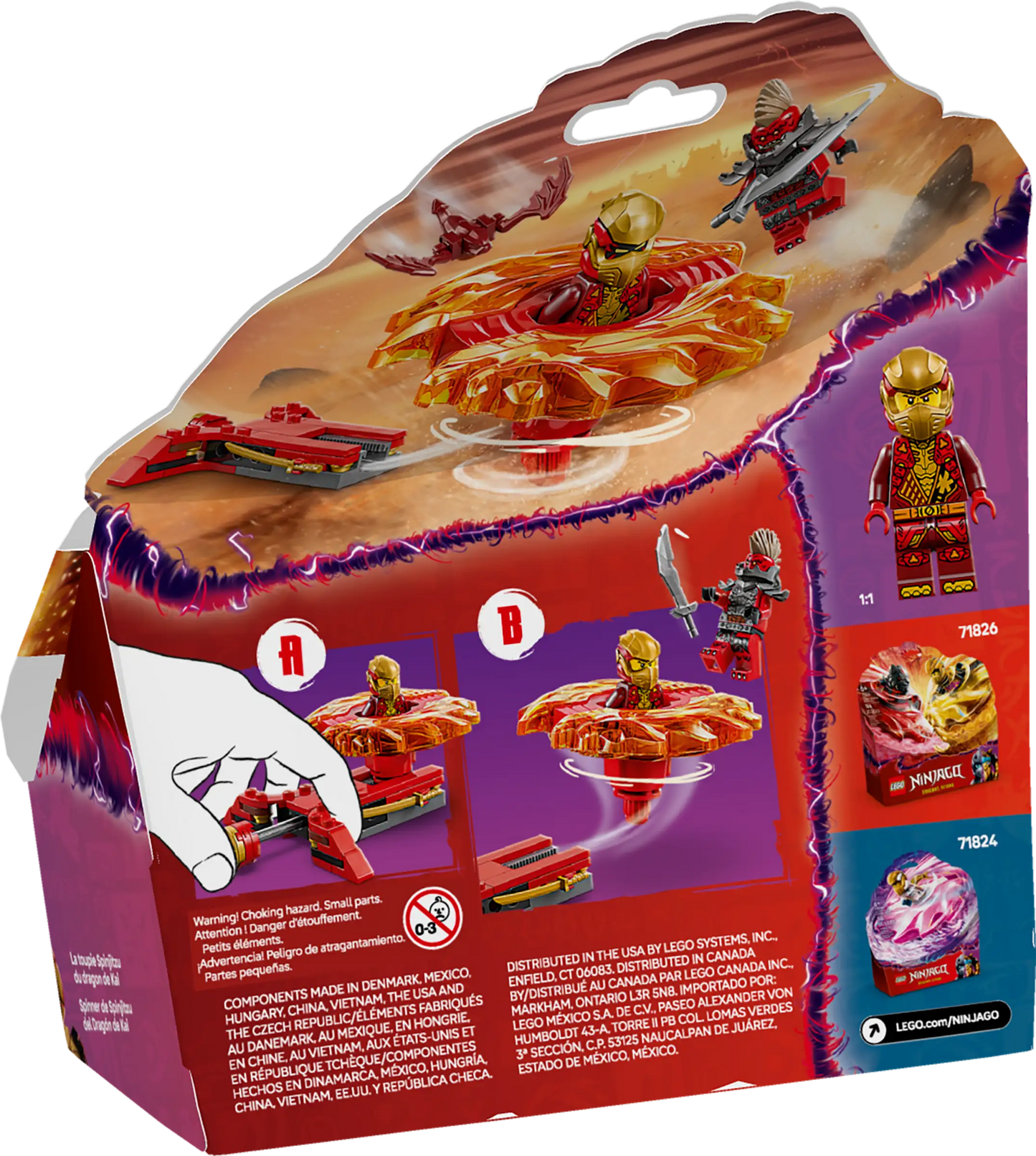 LEGO Ninjago 71823 Kai's Dragon Spinjitzu Spinner