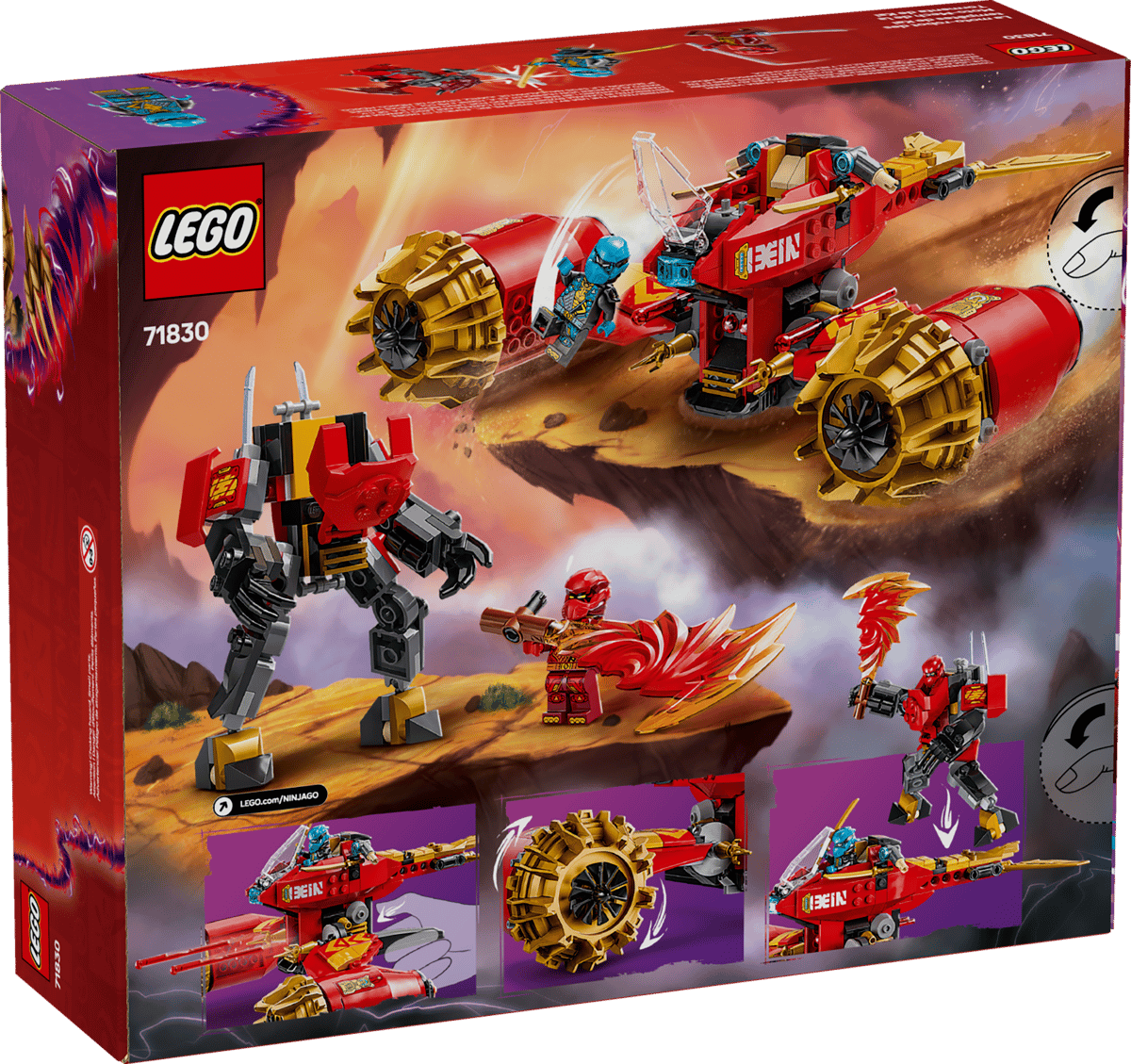 LEGO Ninjago 71830 Kai's Mech Storm Rider