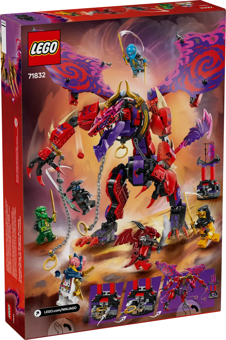 LEGO Ninjago 71832 Thunderfang Dragon of Chaos