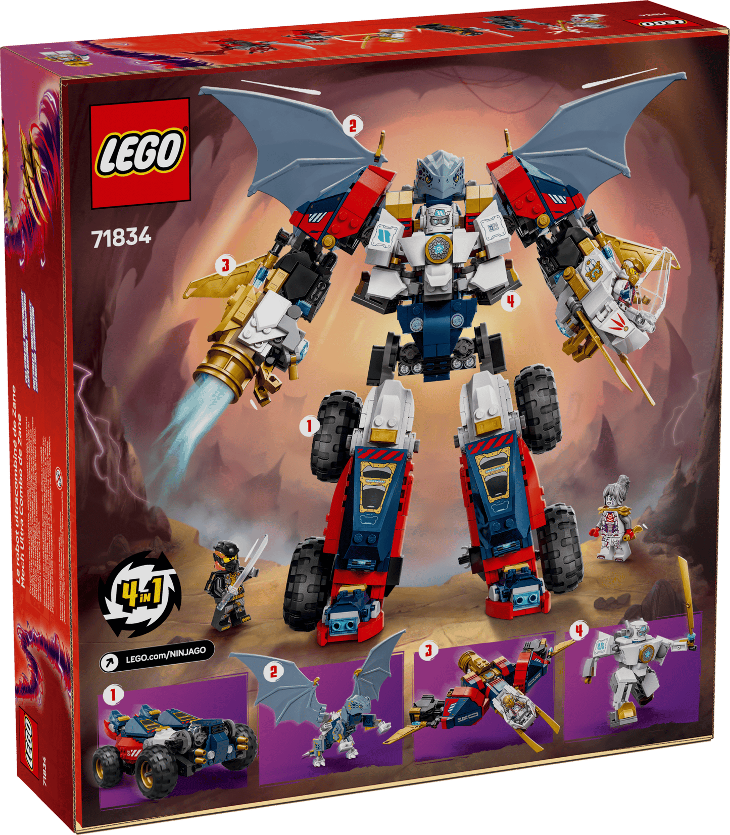LEGO Ninjago 71834 Zane's Ultra Combiner Mech