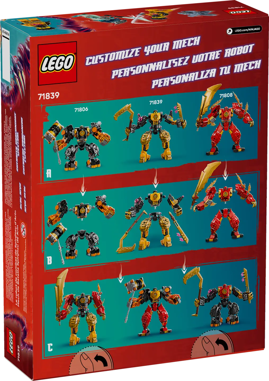 LEGO Ninjago 71839 Arin's Spinjitzu Battle Mech