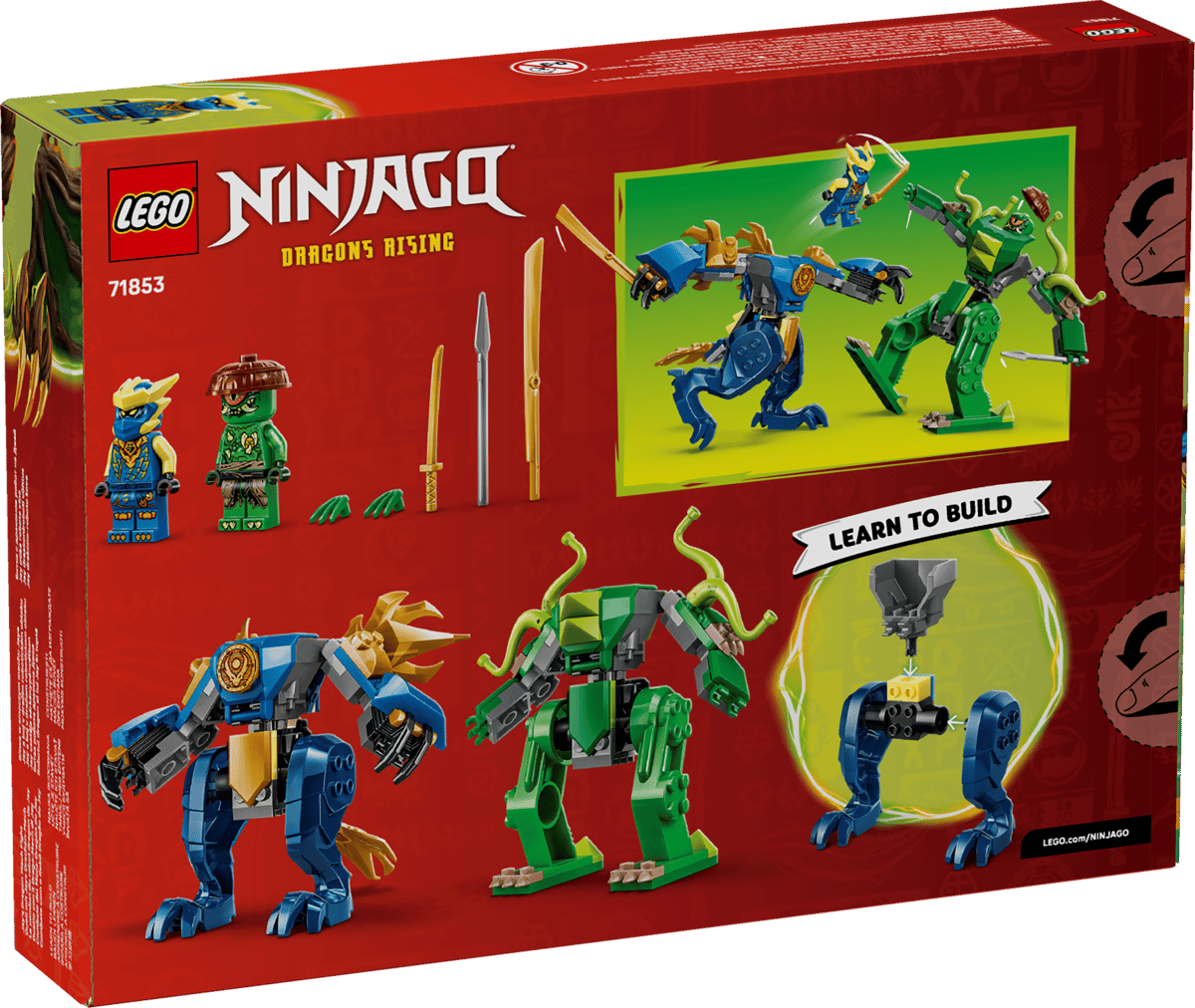 LEGO Ninjago Dragons Rising 71853 Jay's Dragon Mech Fight