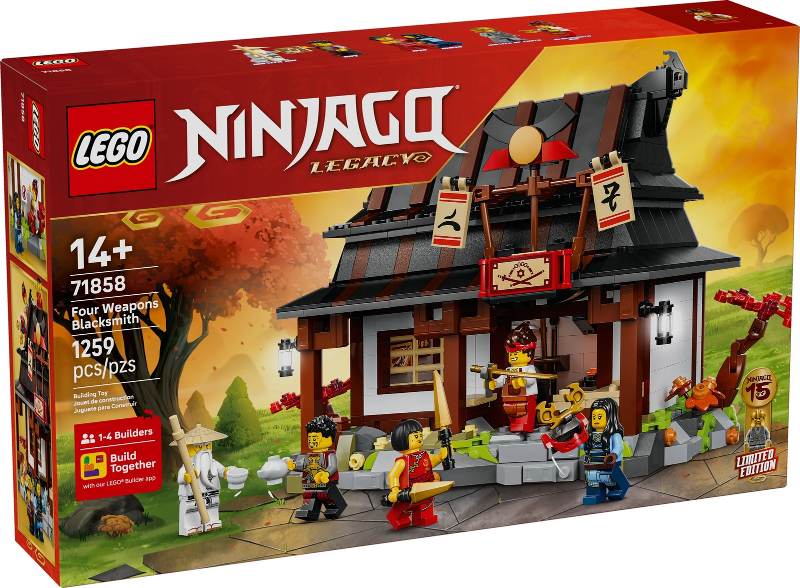 LEGO Ninjago Legacy 71858 Four Weapons Blacksmith 15th Anniversary