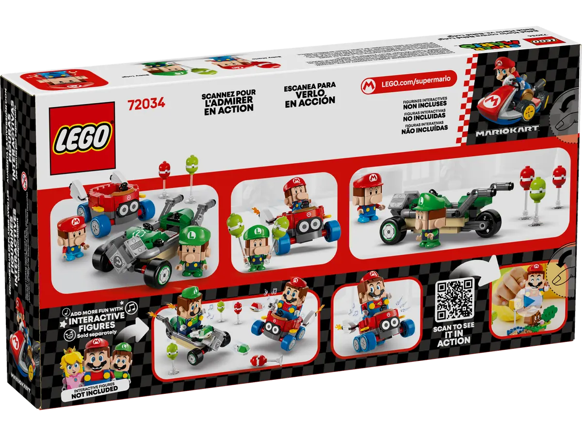 LEGO Super Mario 72034 Mario Kart - Baby Mario vs. Baby Luigi