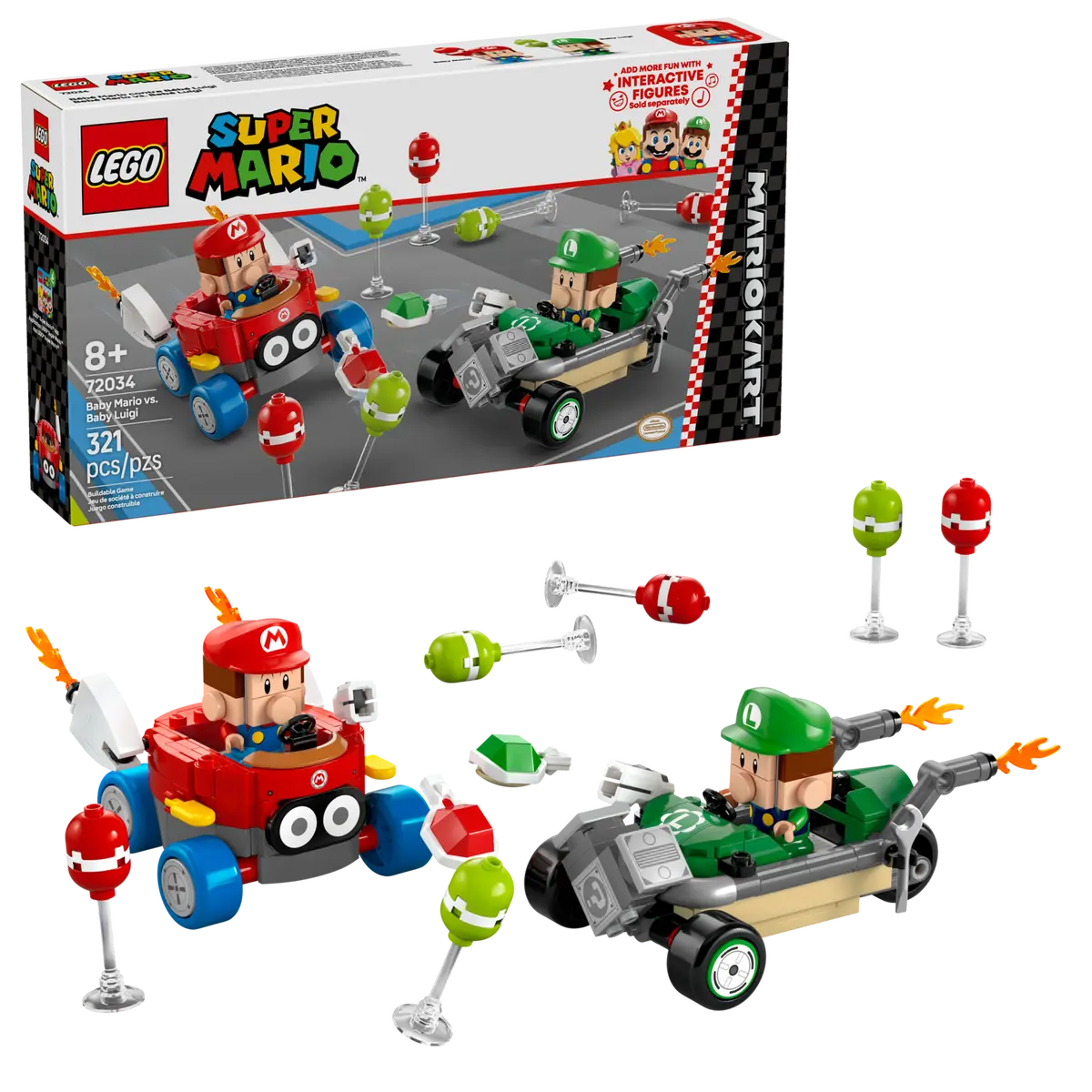 LEGO Super Mario 72034 Mario Kart - Baby Mario vs. Baby Luigi