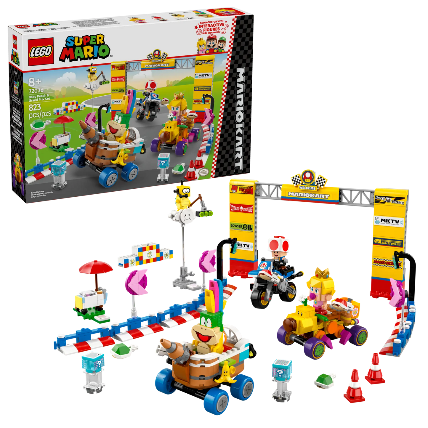 LEGO Super Mario 72036 Baby Peach & Grand Prix Set