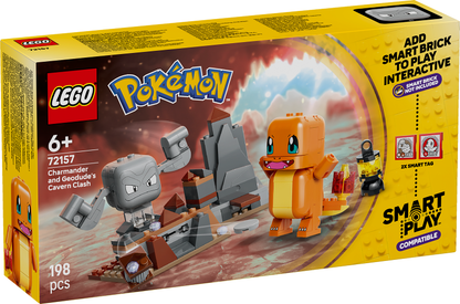 LEGO Smart Play Pokemon 72157 Charmander and Geodude cavern clash