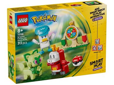 LEGO Pokemon SMART PLAY 72158 Sprigatito Fuecoco and Quaxly Battle