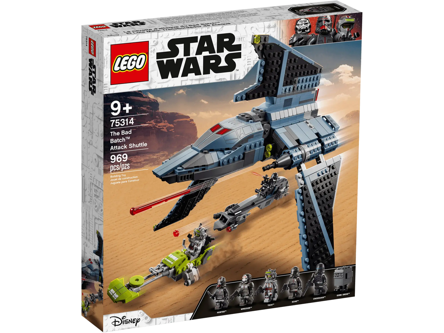 LEGO Star Wars 75314 The Bad Batch Attack Shuttle