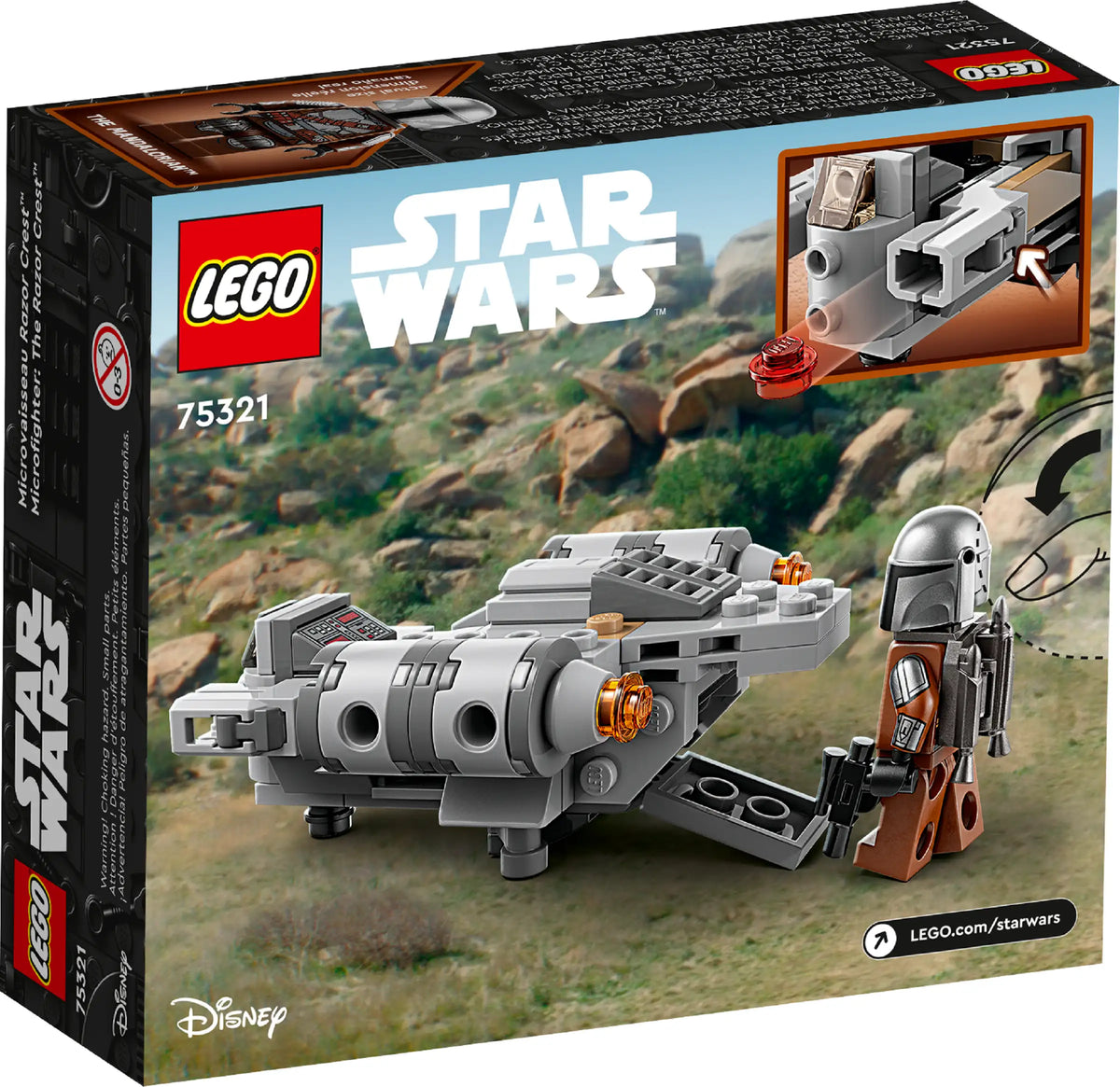 Mini Lego Razor Crest LEGO Star Wars 75321 The Razor Crest Microfighter – BRICK STORE