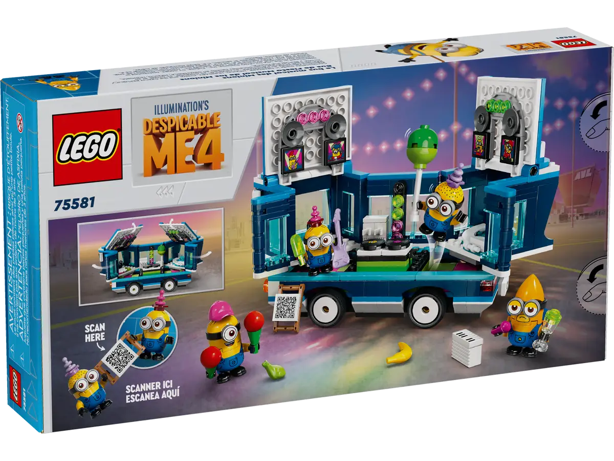 LEGO Despicable Me 4 75581 Minions' Music Party Bus