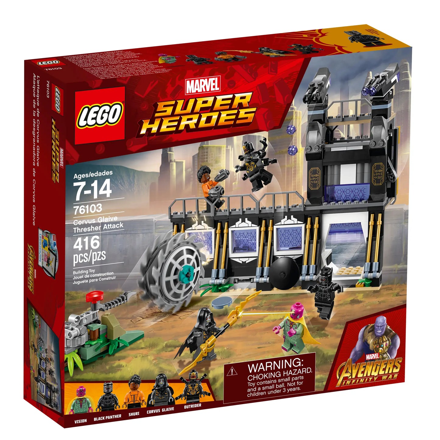 LEGO Marvel 76103 Corvus Glaive Thresher Attack
