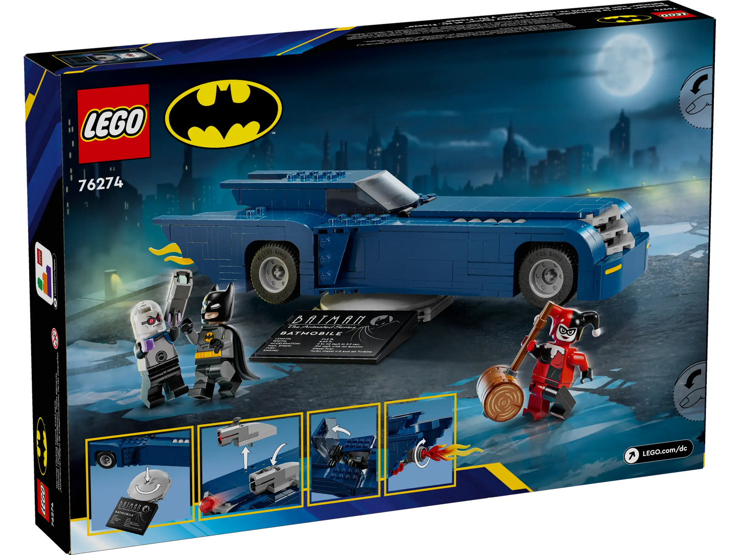 LEGO DC 76274 Batman with the Batmobile vs. Harley Quinn and Mr. Freeze