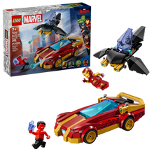 LEGO Marvel 76310 Iron Man Car & Black Panther vs. Red Hulk