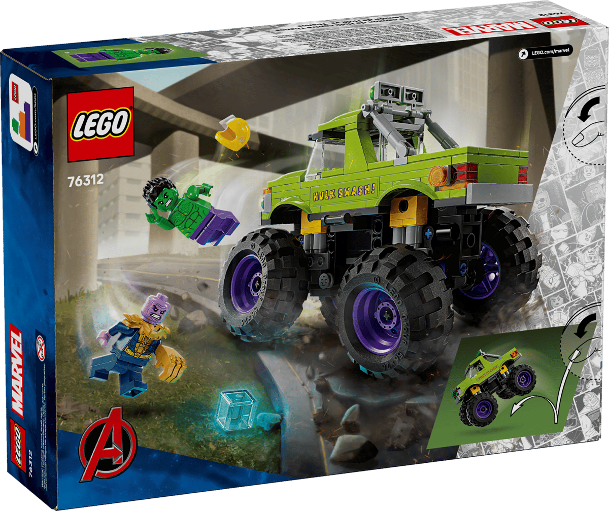LEGO Marvel 76312 The Hulk Truck vs. Thanos