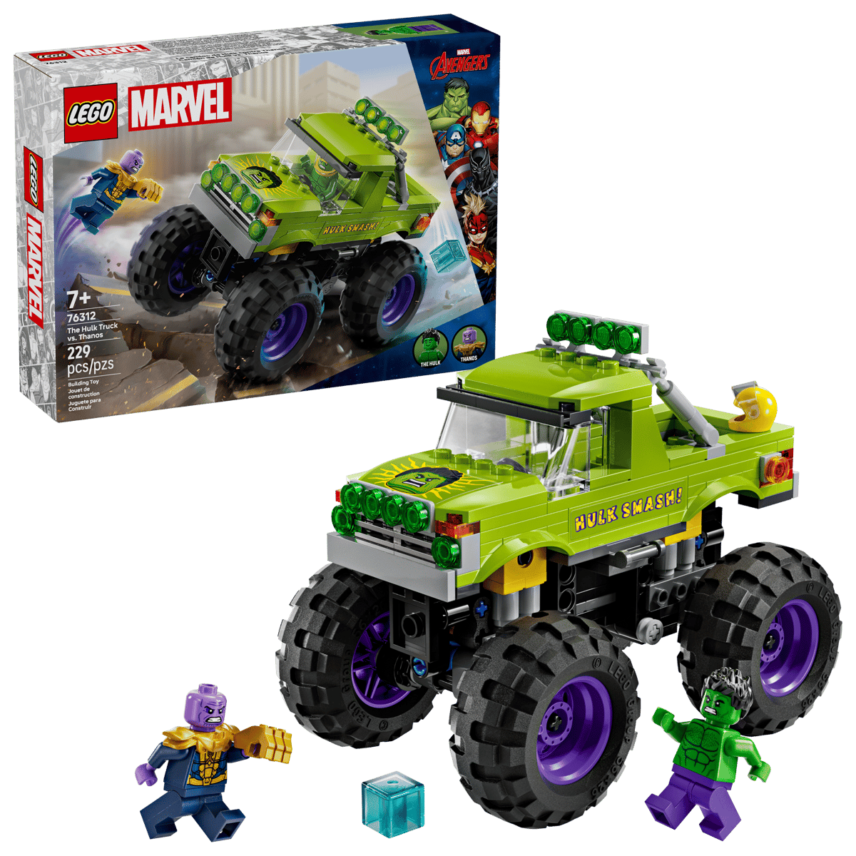 LEGO Marvel 76312 The Hulk Truck vs. Thanos