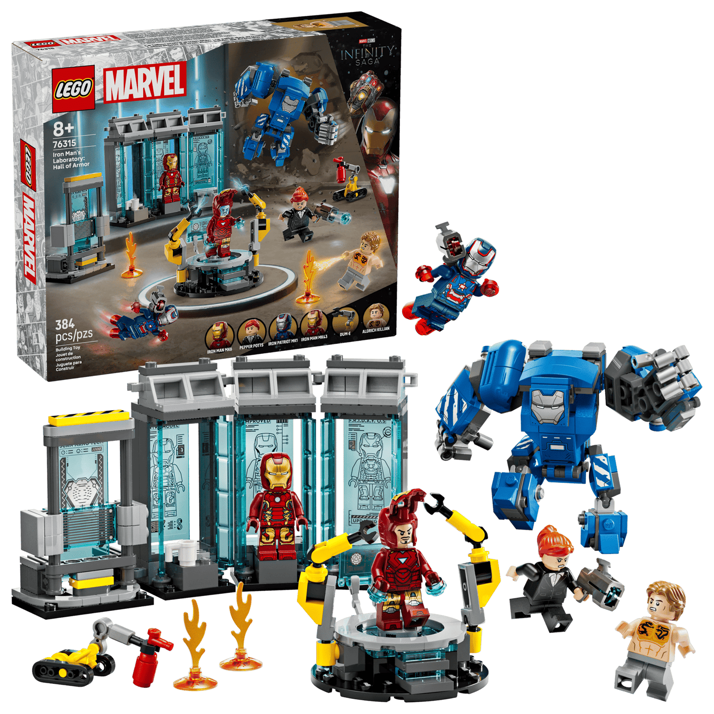 LEGO Marvel 76315 Iron Man's Laboratory: Hall of Armor