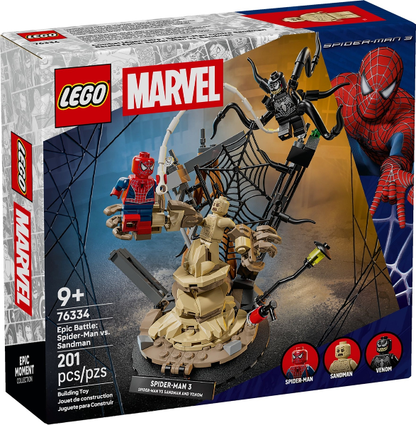 LEGO Spiderman 76334 Epic Battle: Spider-Man vs. Sandman