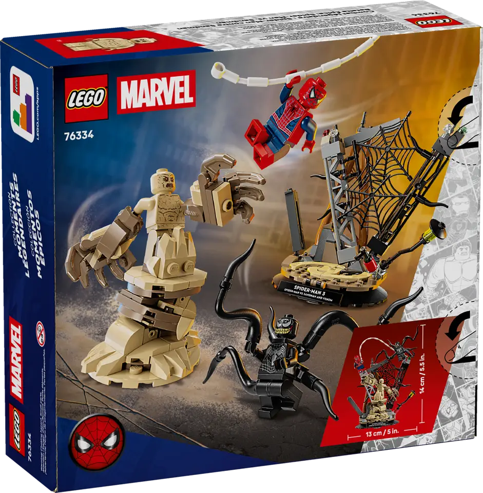 LEGO Spiderman 76334 Epic Battle: Spider-Man vs. Sandman