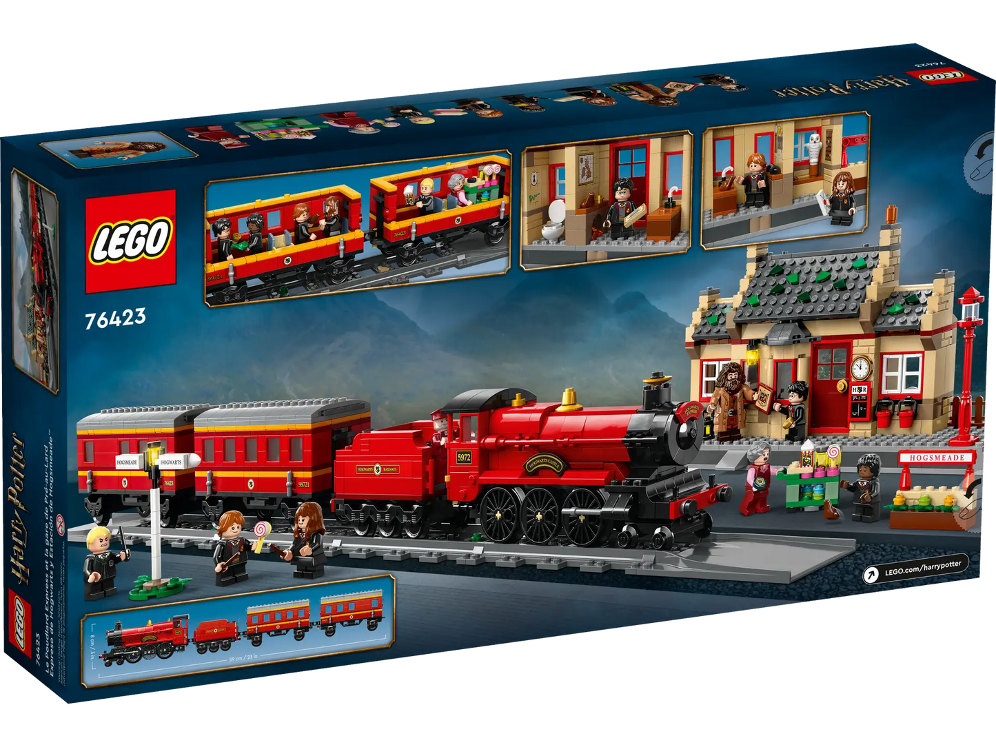 LEGO Harry Potter 76423 Hogwarts Express Train Set with Hogsmeade Station