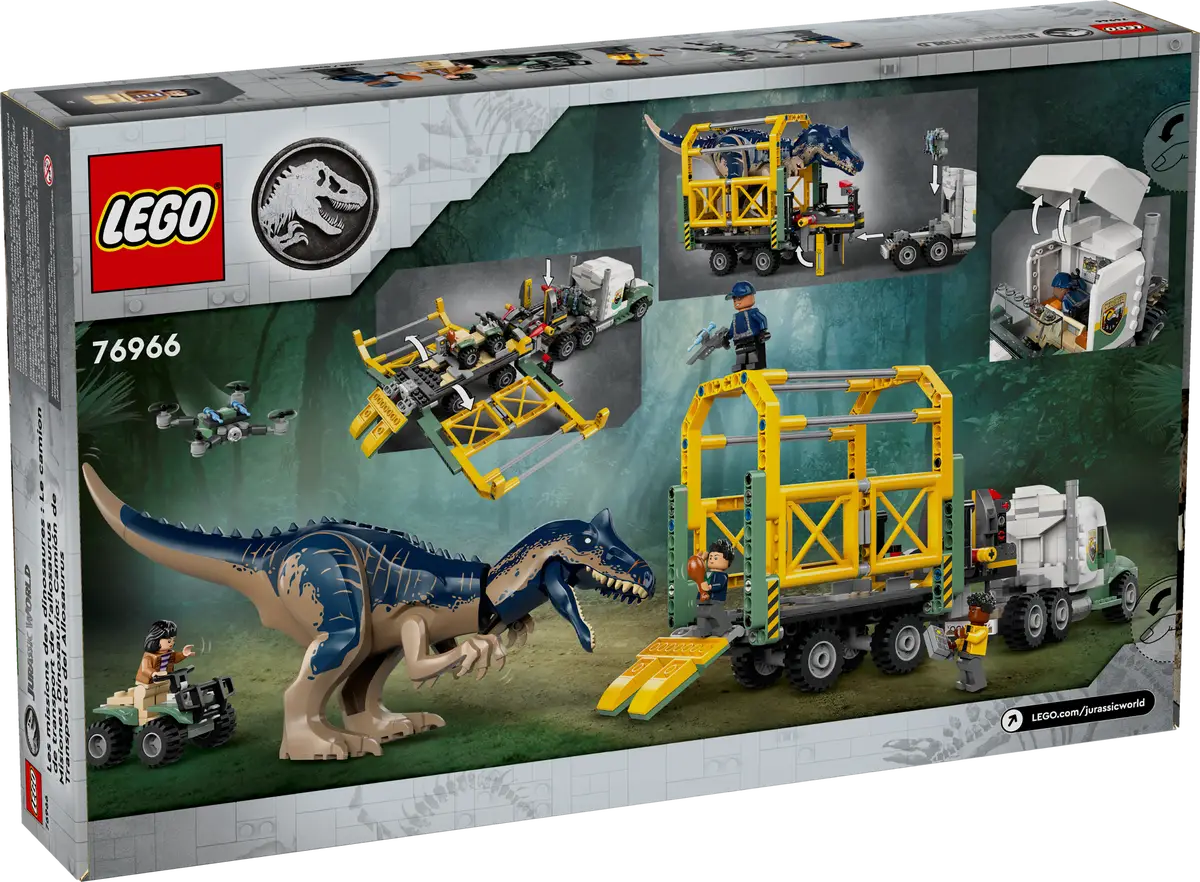 LEGO Jurassic World 76966 Dinosaur Missions: Allosaurus Transport Truck