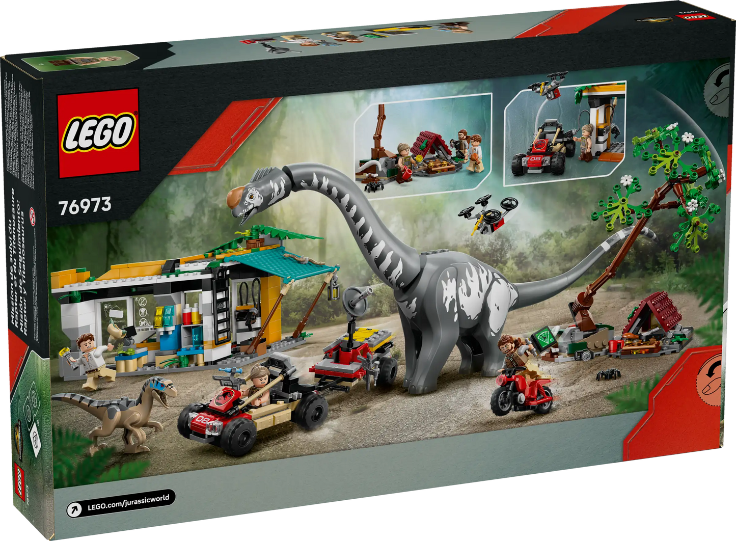LEGO Jurassic World 76973 Raptor & Titanosaurus Tracking Mission