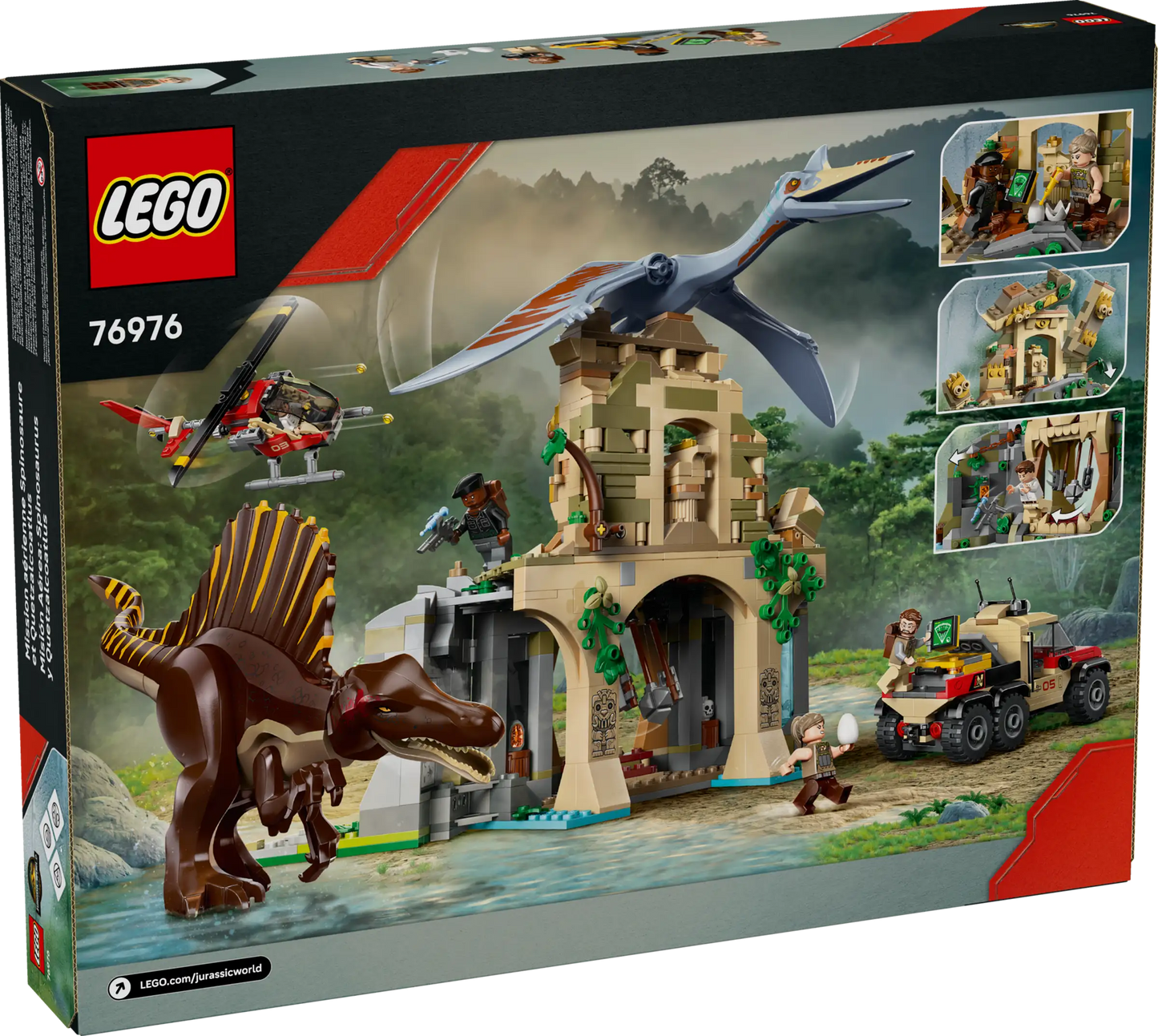 LEGO Jurassic World 76976 Spinosaurus & Quetzalcoatlus Air Mission