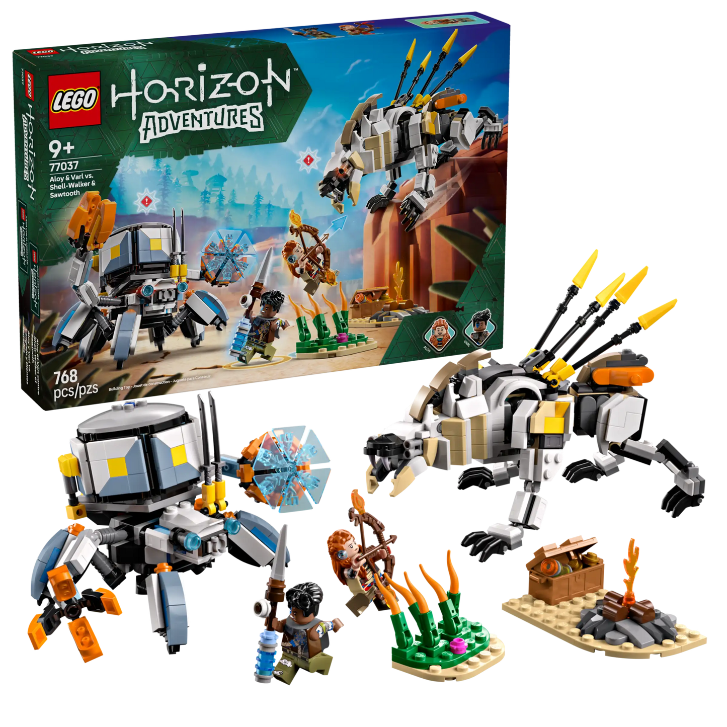 LEGO Horizon Adventures 77037 Aloy & Varl vs. Shell-Walker & Sawtooth