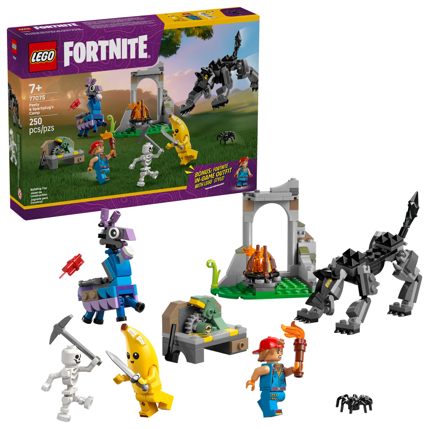 LEGO Fortnite 77075 Peely & Sparkplug's Camp
