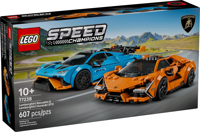 LEGO Speed Champions 77238 Lamborghini Revuelto & Lamborghini Huracán STO