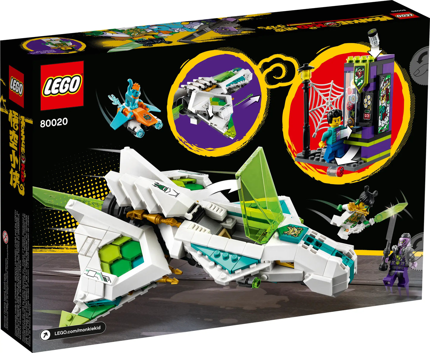 LEGO Monkie Kid 80020 White Dragon Horse Jet
