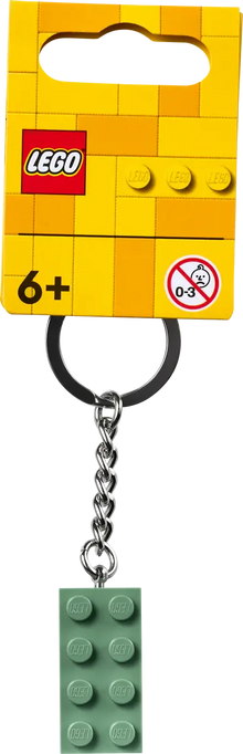 LEGO 854159 2x4 Sand Green Keychain