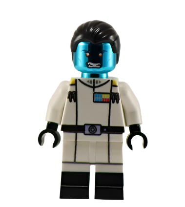 Admiral Throne Chrome - BigKidBrix Custom Printed Minifig