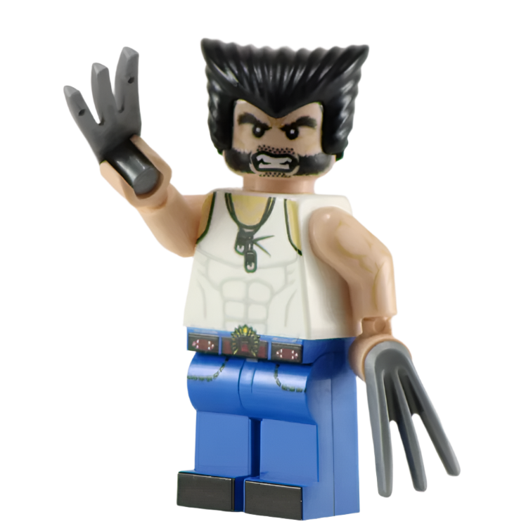 Angry Claws Logan - BigKidBrix Custom Printed Minifig