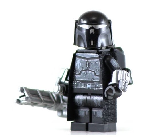 Black Mando Executioner - BigKidBrix Custom Printed Minifig