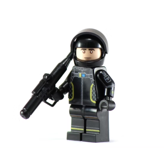 Black Voyager - BigKidBrix Custom Printed Minifig