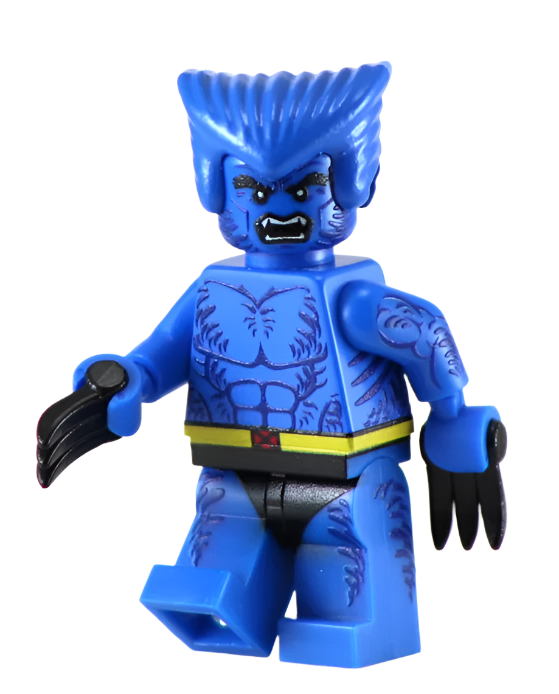 Blue Creature - BigKidBrix Custom Printed Minifig