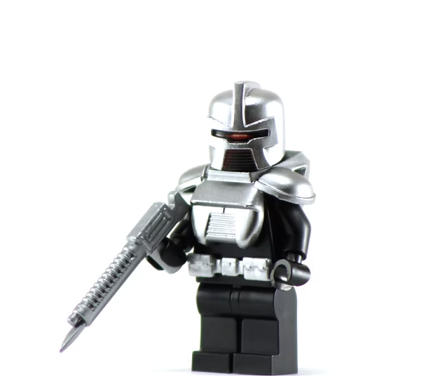 Cylon Silver - BigKidBrix Custom Printed Minifig