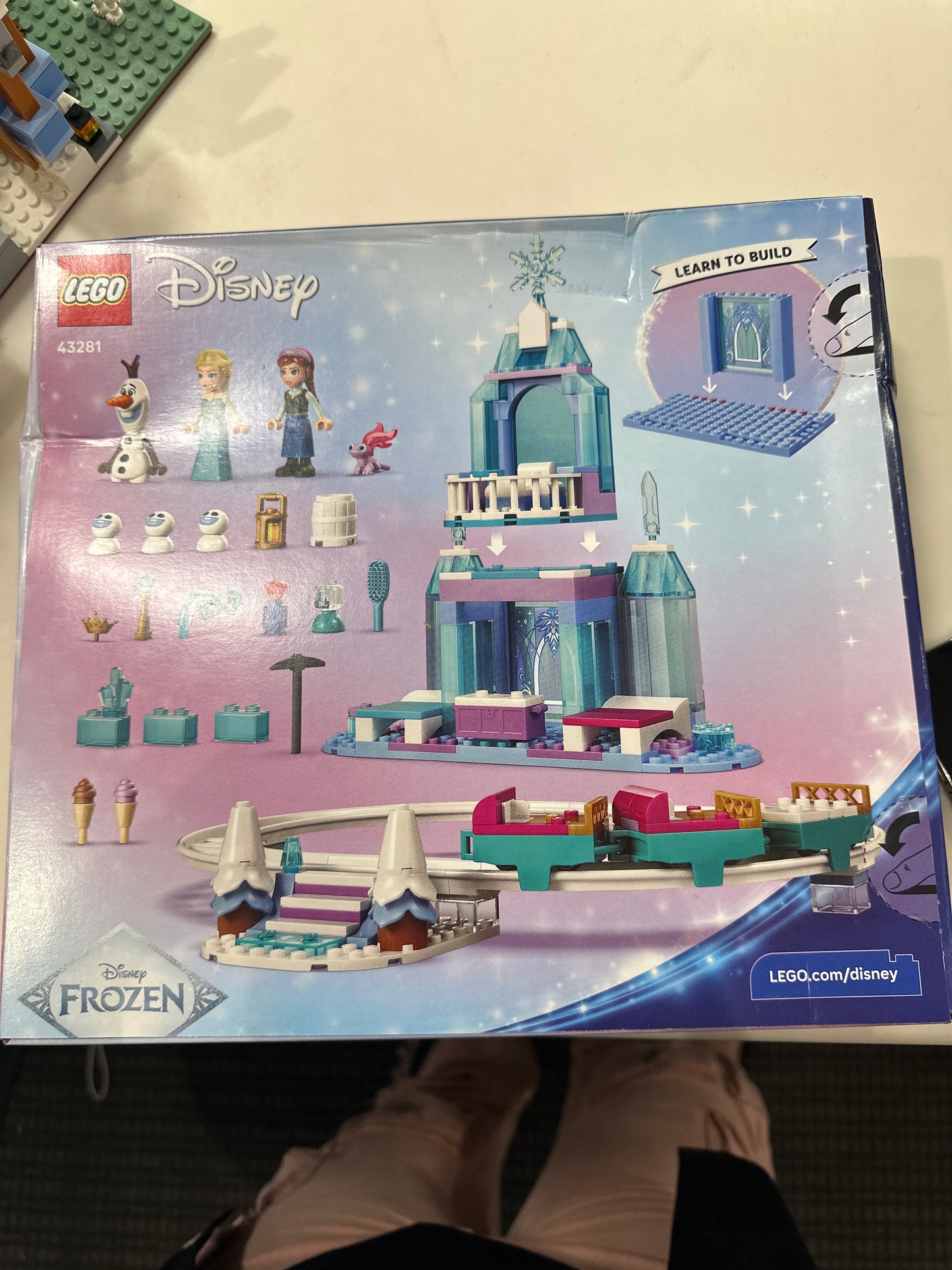 LEGO Disney 43281 Frozen Elsa's Ice Castle & Snow Ride Adventure