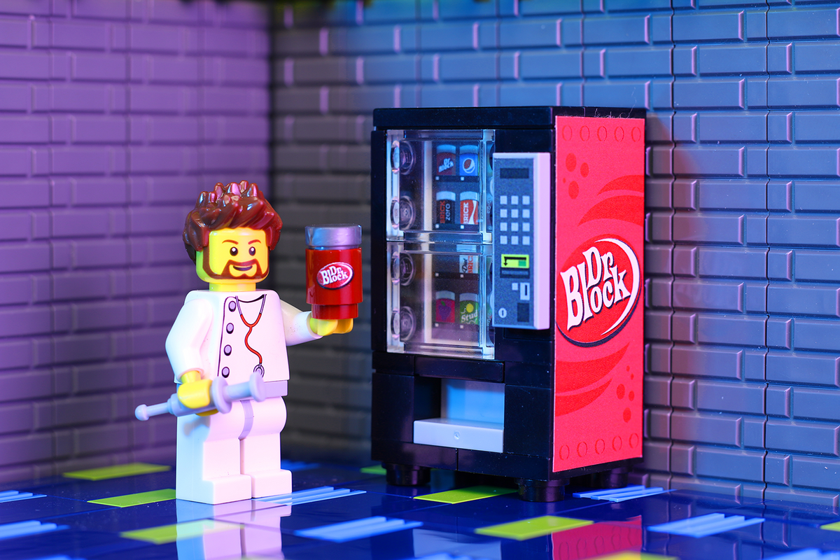Vending Machine Block Dr. Block - B3 Customs Soda Vending Machine – BRICK STORE