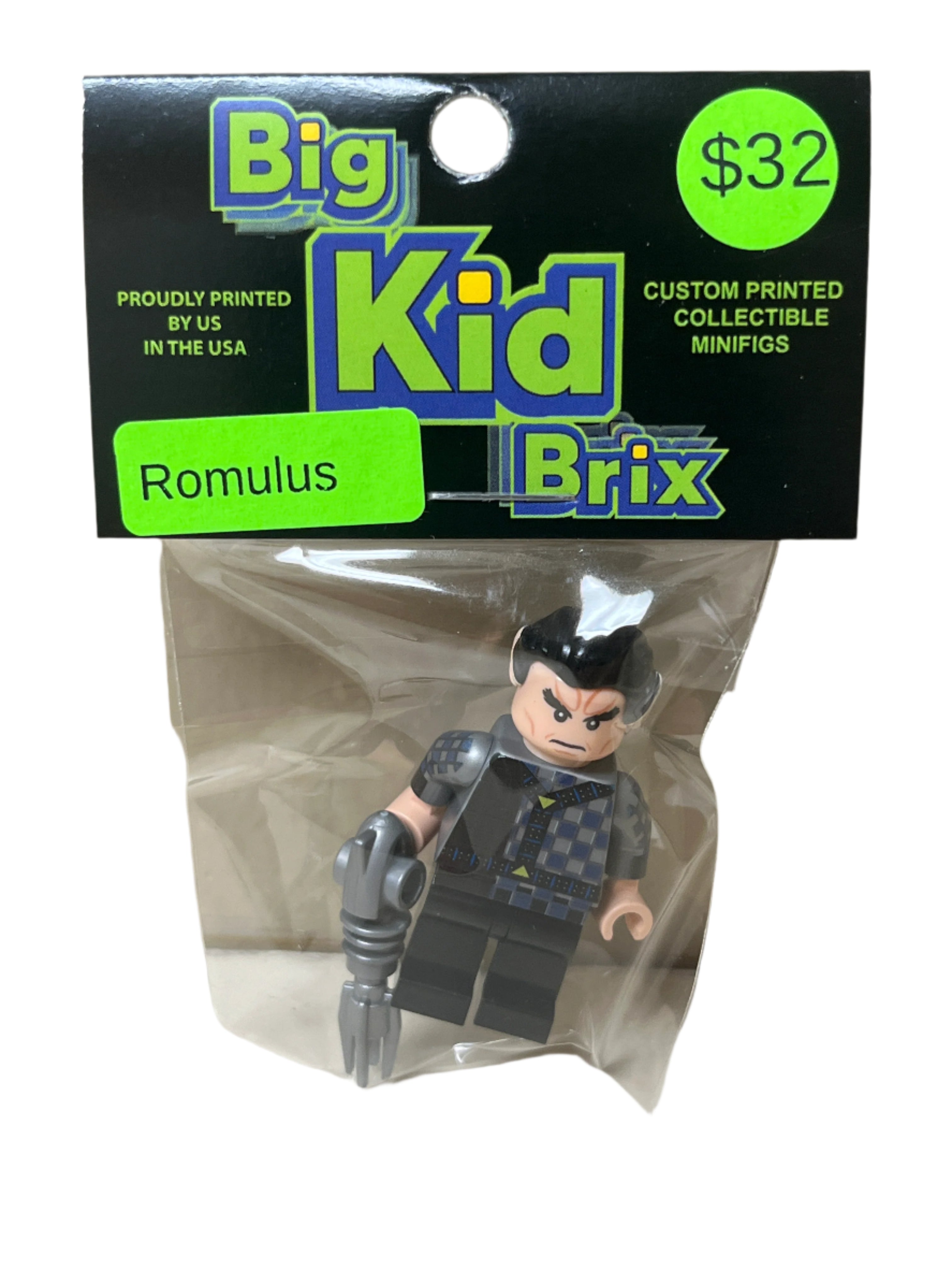 Romulus - BigKidBrix Custom Printed Minifig – BRICK STORE