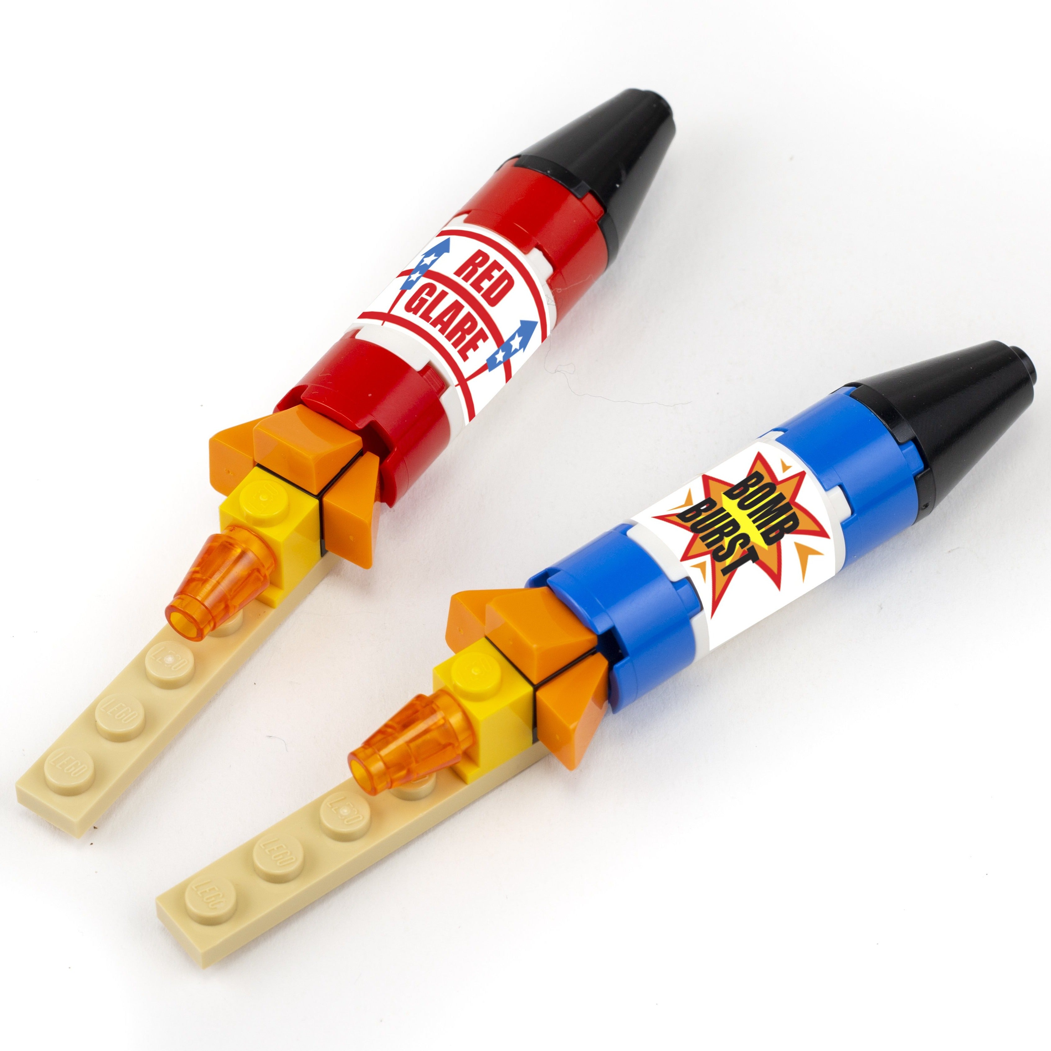 Firework Red Bricks Fireworks / Rockets - B3 Customs 4th of July Set – BRICK STORE
