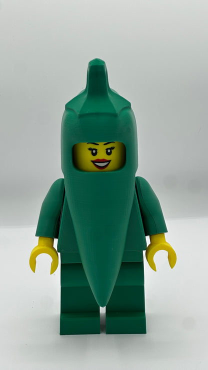 Green Chilli - Custom 3D Printed Megafig