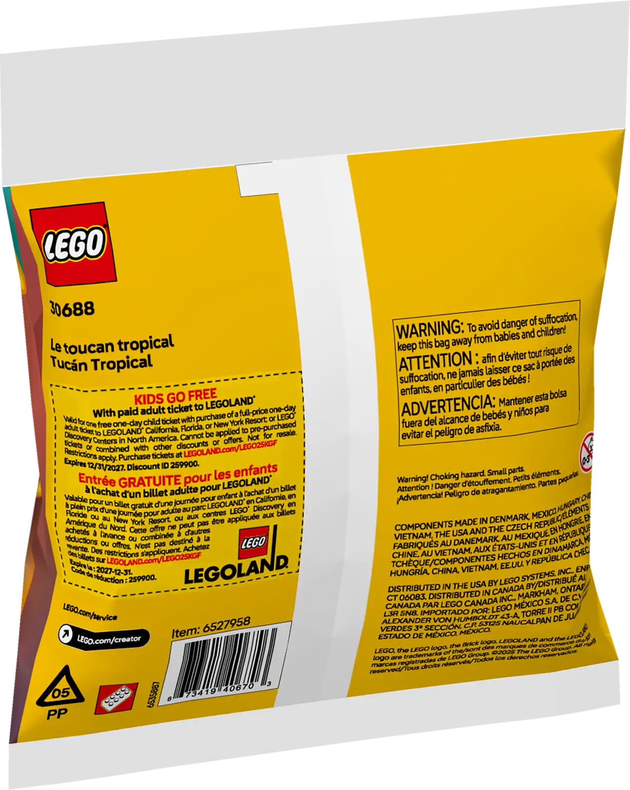 LEGO Creator 30688 Tropical Toucan Paper Pack