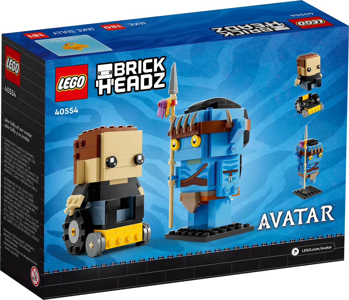 LEGO Brickheadz 40554 Avatar - Jake Sully & his Avatar