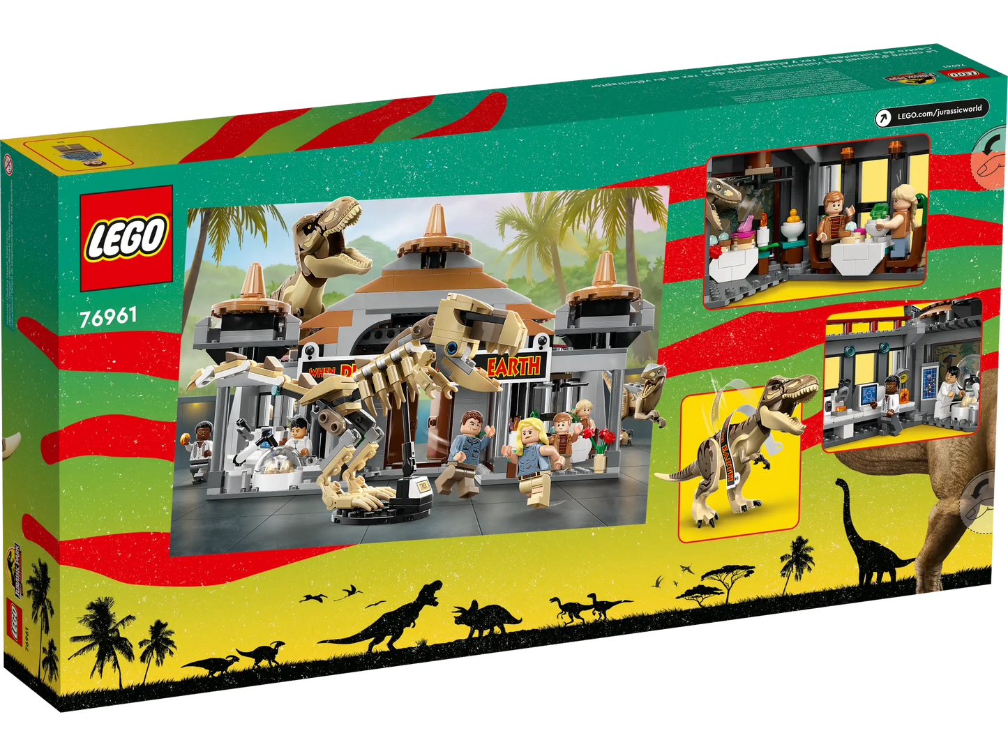 LEGO Jurassic Park 76961 Visitor Center T. rex & Raptor Attack
