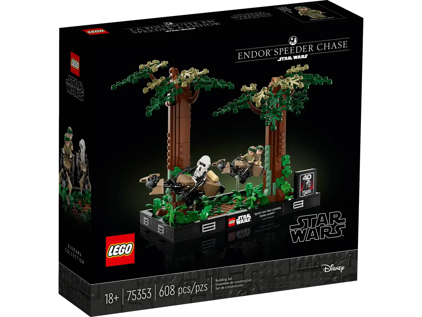 LEGO Star Wars 75353 Endor Speeder Chase Diorama
